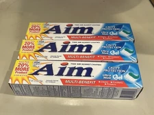 AIM Multi-Benefit Cavity Protection Mint Gel - 5.5 oz 3 Pack