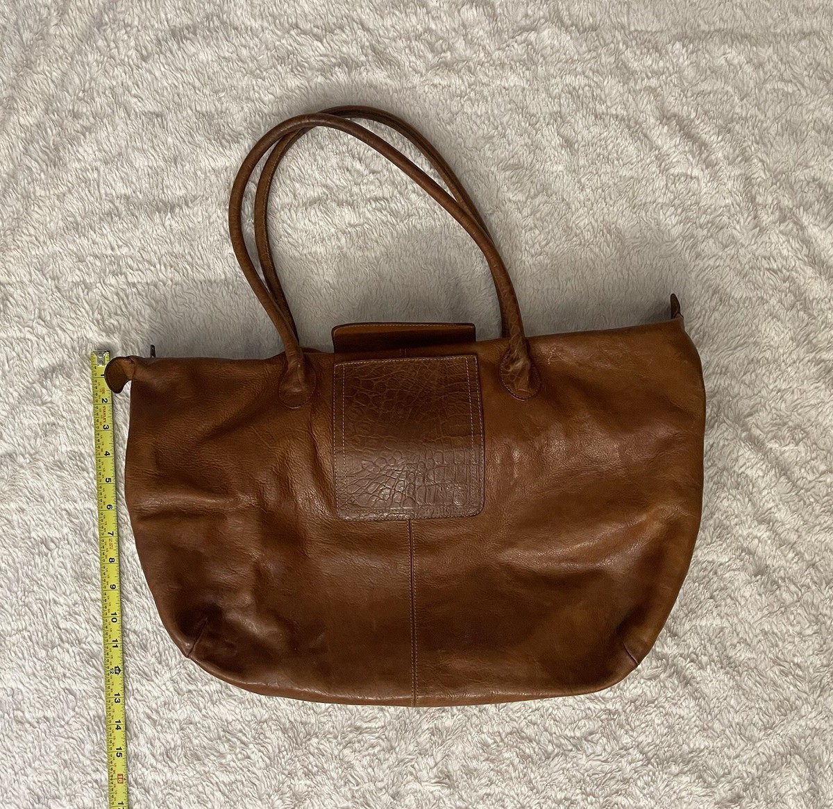 VTG Furla Genuine Leather Brown Pebbled Women's Shoulder