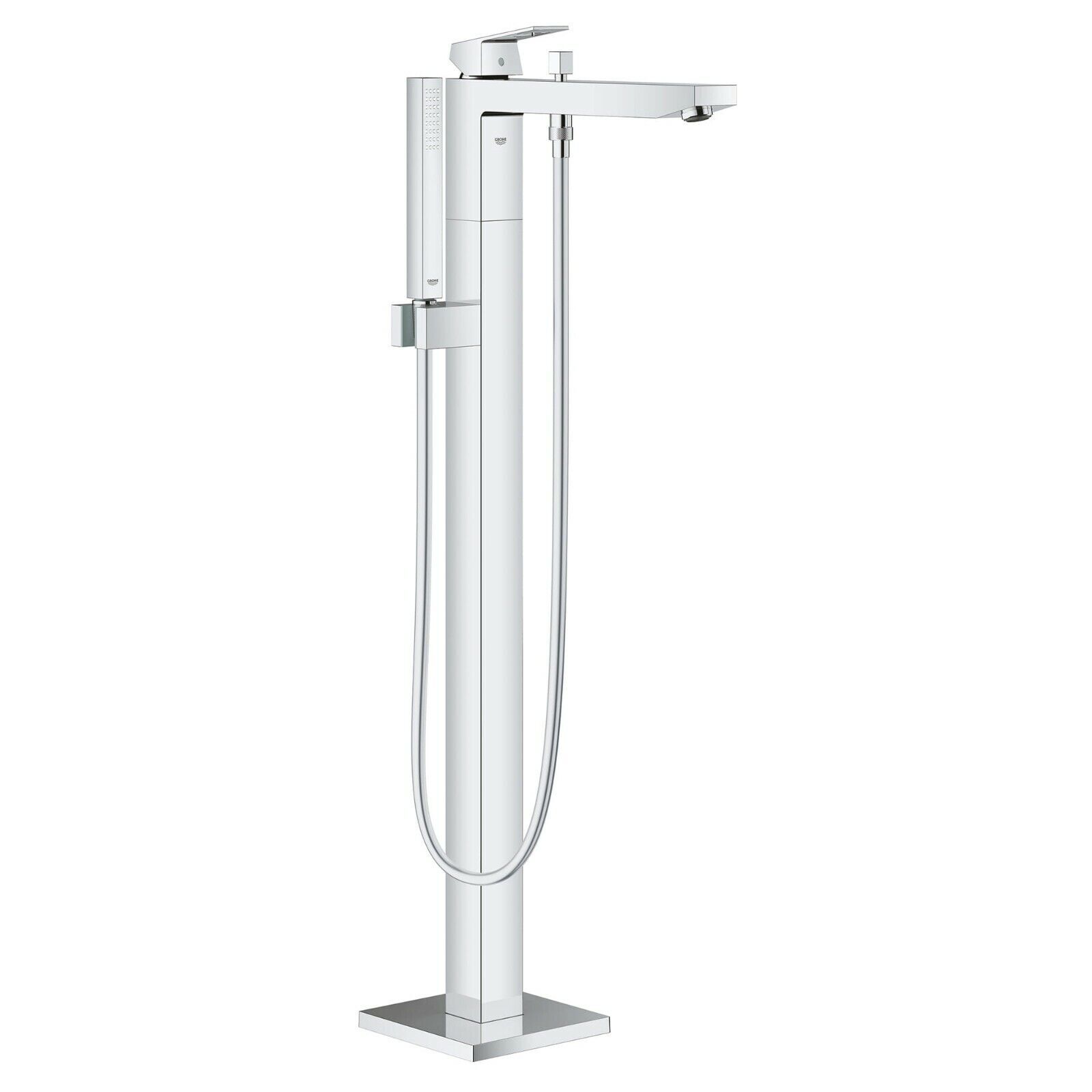 GROHE Eurocube Single-Lever Bath Mixer Shower Floor (23672001) for sale ...
