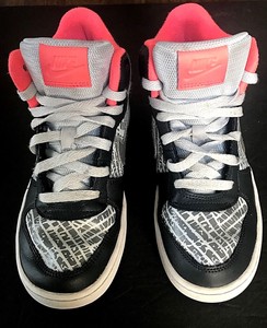 nike court borough mid print gs