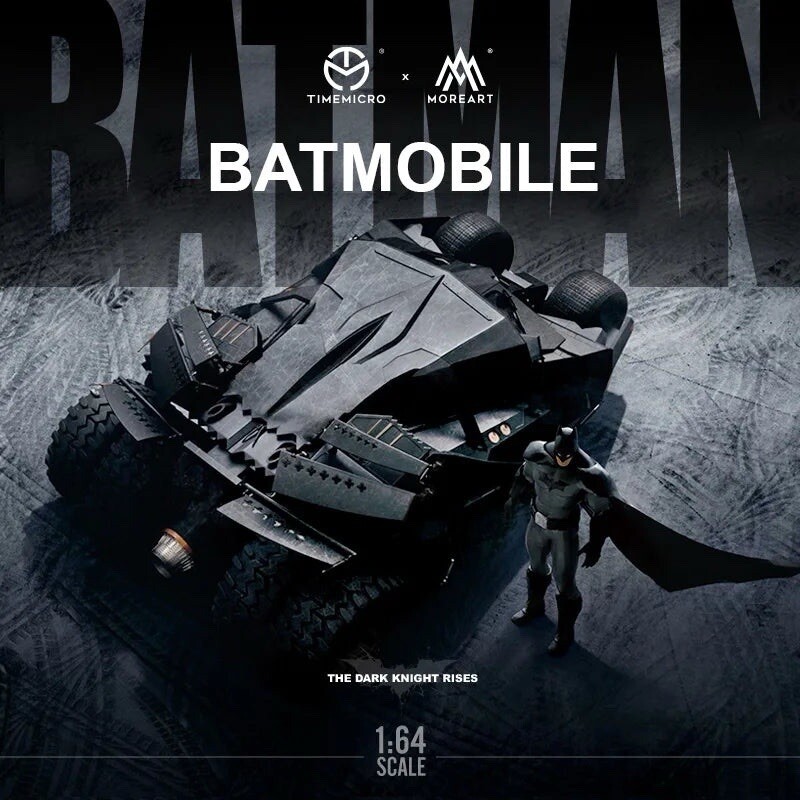 Time Micro X Moreart 1/64 Batman The Dark Knight batmobile with
