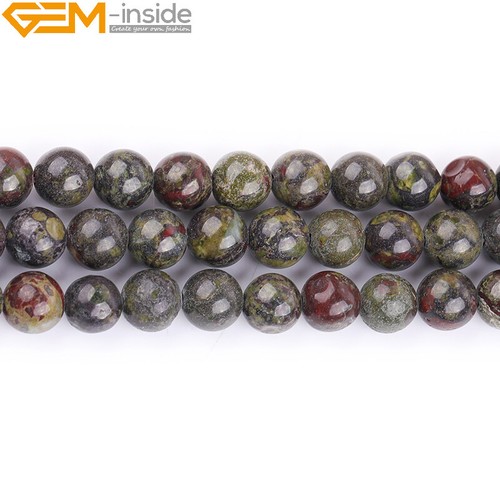 Natural Gemstone Dragon Blood Jasper Stone Round Beads For Jewellery Making 15" - Picture 28 of 39
