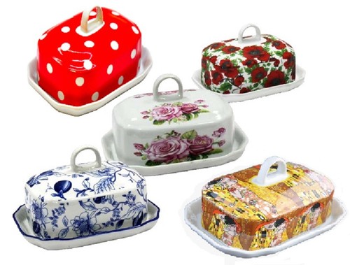 BUTTERDOSE*BUTTERGLOCKE*DECKELDOSE Butterschale mit Deckel Porzellan von GELA24 - 第 1/5 張圖片