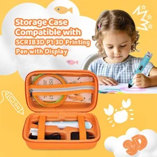 Carrying Case Kids 3D Pen Holder Bag for SCRIB3D P1 3D Printing Pen with Display