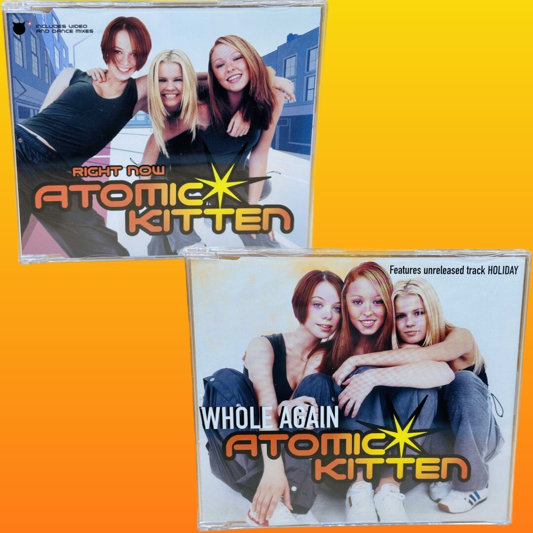 Atomic Kitten - Whole Again & Right Now CD Singles