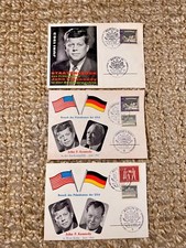 3 x Sonderkarte - Gedenkkarte zum Besuch Präsidenten Kennedy in Deutschland #958