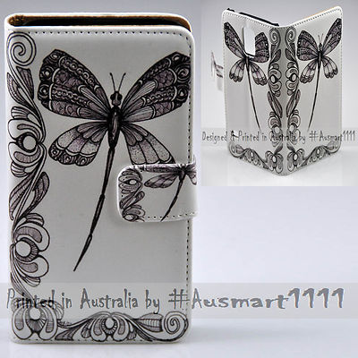 For Google Pixel Series Mobile Phone - Dragonfly Print Flip Case Phone Cover
