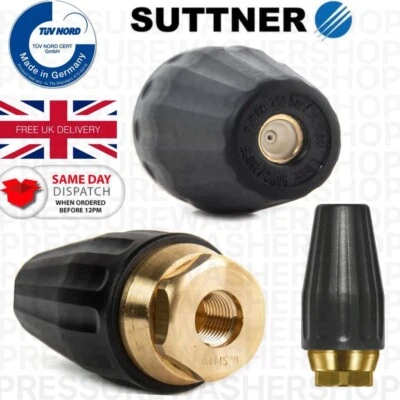 SUTTNER PA SUTTNER ST357 TURBO NOZZLE 3600 PSI PRESSURE WASHER ROTATING SPRAY JET 1/4" BSP
