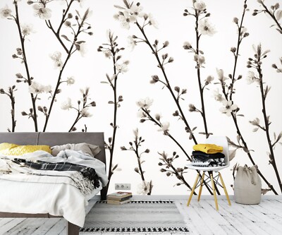 3D Flower Branch A303 Wallpaper Wall Mural Self-adhesive Assaf Frank Amy 2023