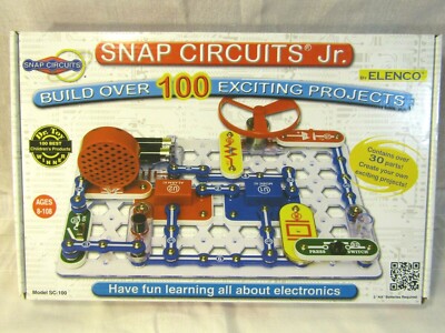 Snap Circuits Jr SC-100 Electronics Kit NIB Elenco