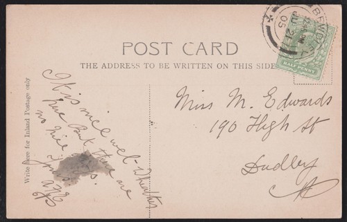 Quay And Bridge River Severn Bewdley Worcestershire c1905 Postcard - Picture 2 of 2