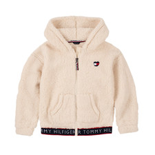 Tommy Hilfiger Big Girls' Zip-Up Hooded Fleece Jacket Medium / 8-10 