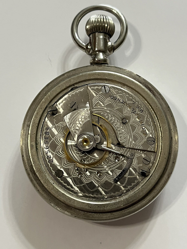 1920 Men's Elgin Grade:288 18s & 7j Pocket Watch W/Deer on Rear Cover-Runs Great - Picture 7 of 9