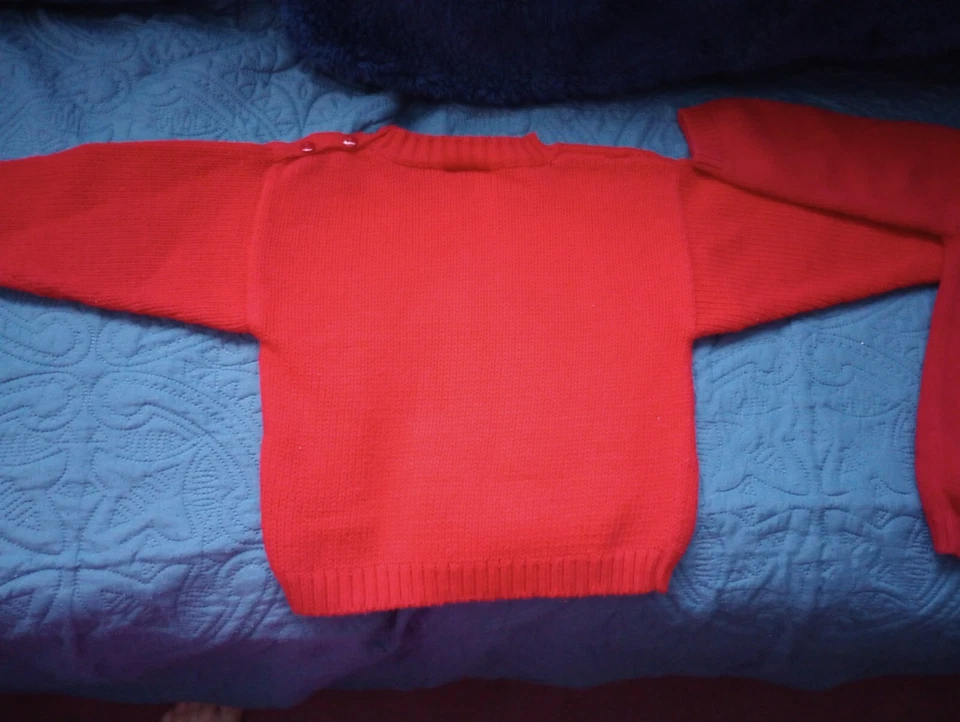 男孩北极熊雪人冬季毛衣尺寸 24 个月,2T — 第 4/4 张图片