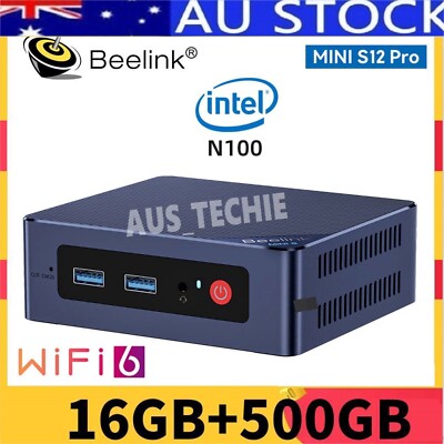 Beelink MINI S12 Pro 16+500 GB Intel N100 Windows 11 Office MINI