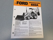 Ford 655A Tractor Loader Backhoe Brochure