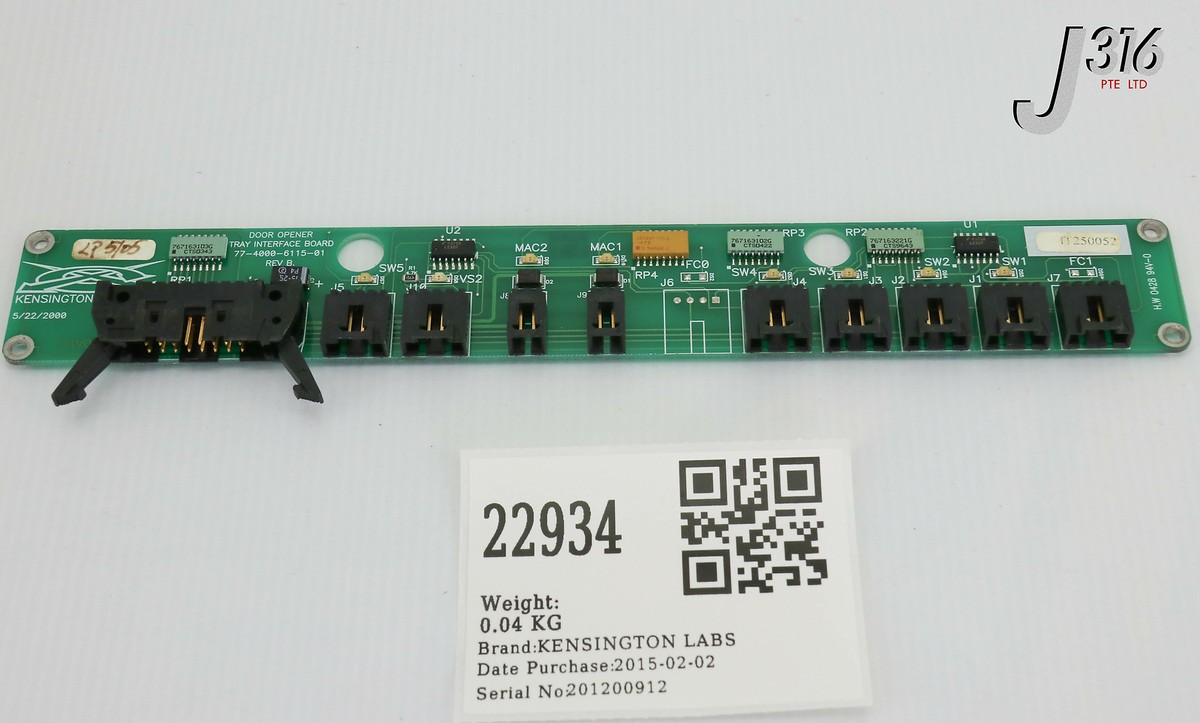 22934 KENSINGTON LABS PCB, DOOR OPENER TRAY I/F BD 77-4000-6115-01