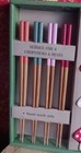 Party of 4 TABLETOPS UNLIMITED 12 pc Bamboo Chopsticks & Mushroom Ceramic Rests  — photo 2
