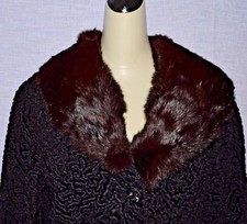 Vintage Persian Lamb Jacket/coat With Mink Collar