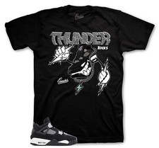 Sneaker Tees To Match Jordan 4 White Thunder Shoes  - Fly Kicks Shirt