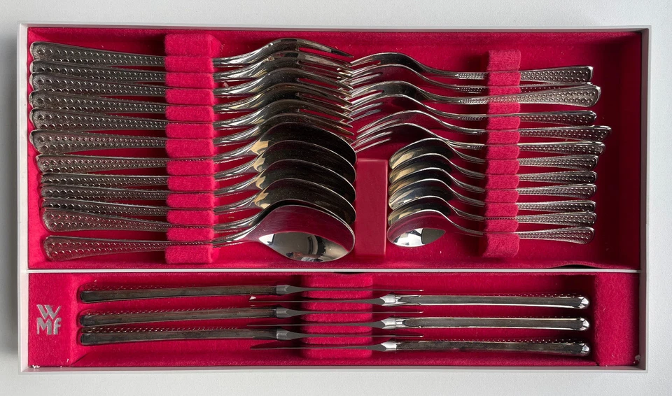 WMF Tafel Besteck ACAPULCO 90er Silber 30 Teile für 6 Personen im Originalkarton - Bild 3 von 4