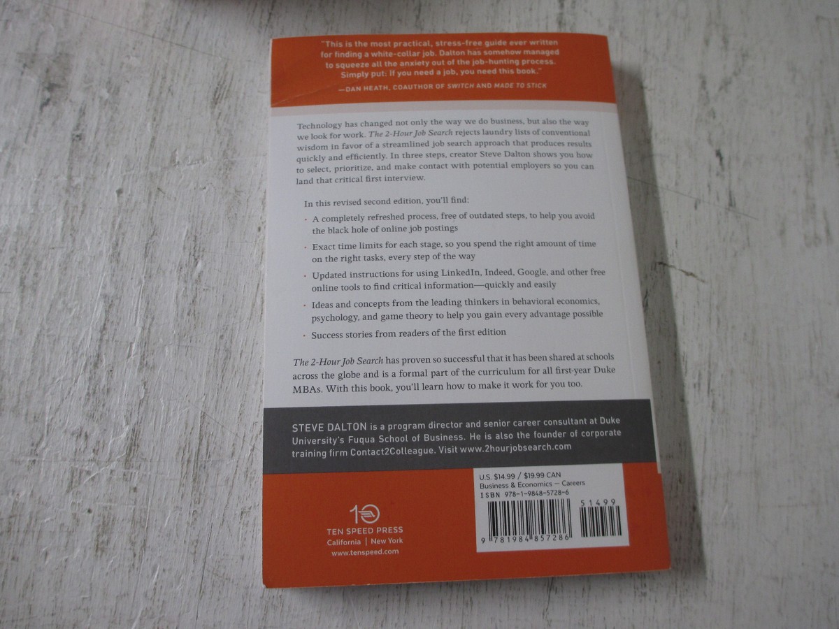 The 2-Hour Job Search, Steve Dalton, Paperback, 2020, New
