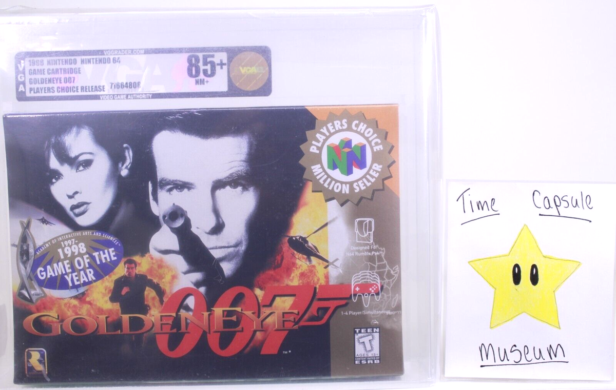 GoldenEye 007 New Nintendo 64 N64 1998 Factory Sealed VGA GoldenEye 007 New Nintendo 64 N64 1998 Factory Sealed VGA