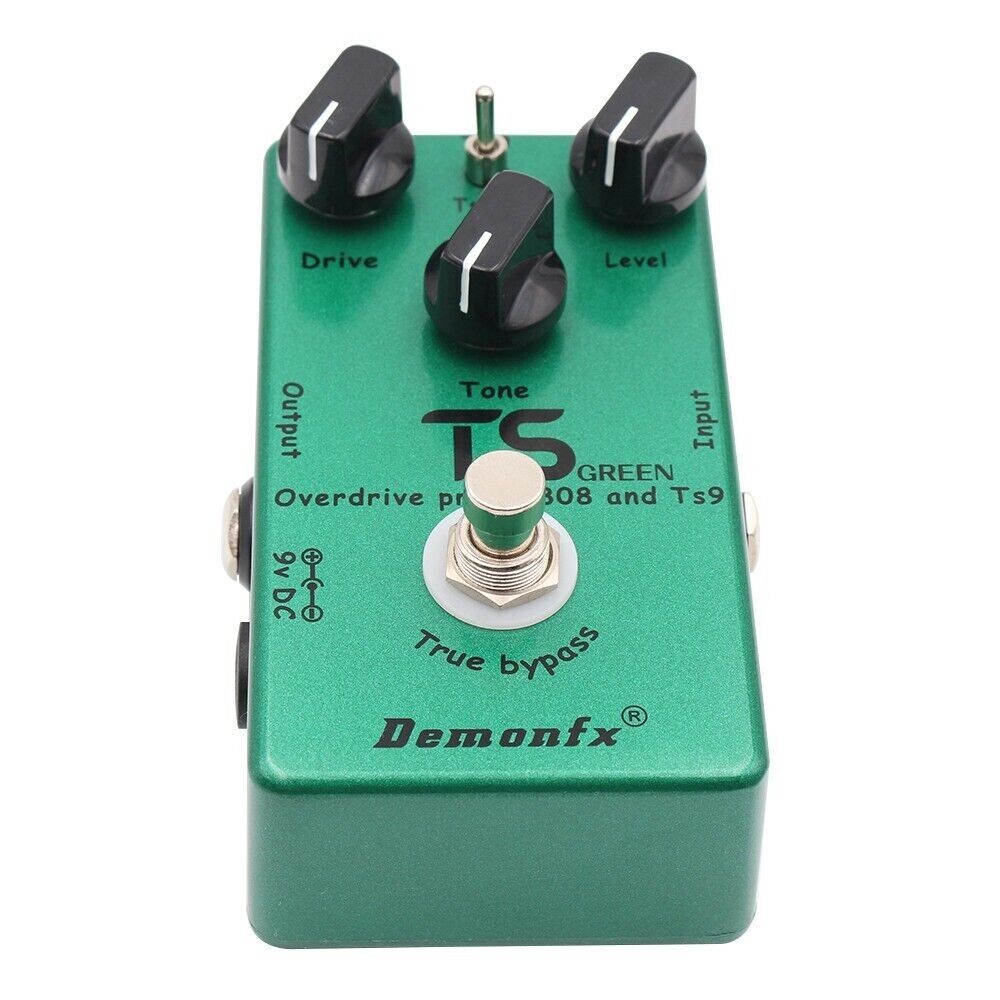 DemonFx TS Green Guitar Overdrive Distortion Screamer On TS9 TS808