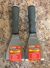 Allway FS3 3 in. Carbon Steel HD Flat Scraper With Soft-Grip Handle 2 Pk