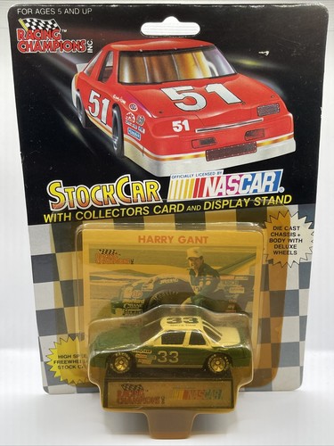 Harry Gant #33 Racing Champions 1:64 Diecast Stock Car Nascar Collector Card