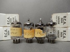 RCA 5654 6AK5 Vacuum Tubes 4 Amplitrex Tested 76 92 98 and 106 Gm
