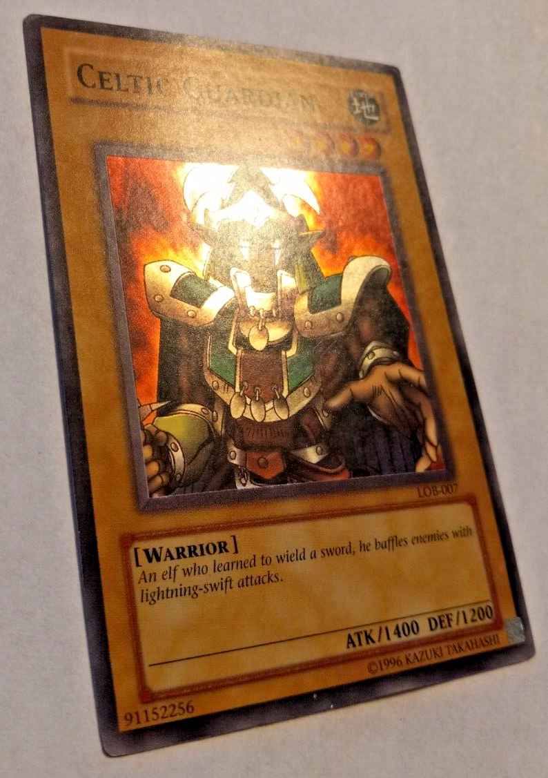 1996 Yugioh Super Rare Holo Celtic Guardian #LOB-007 | eBay