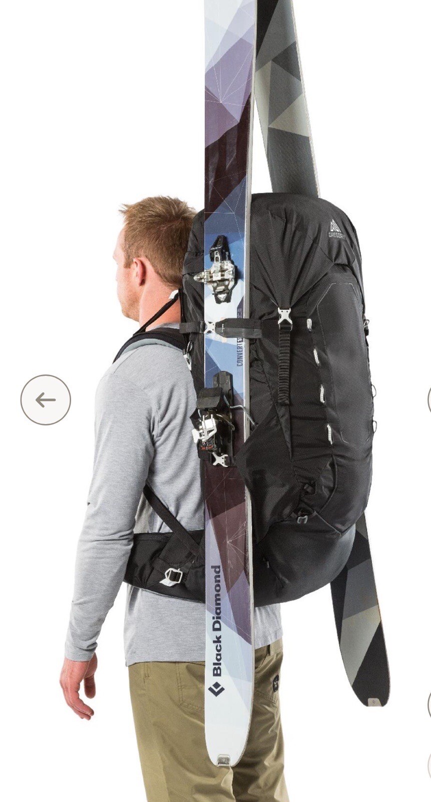 NEW Gregory Denali 75L Alpine Mountaineering Backpack - Medium  ($399) Black