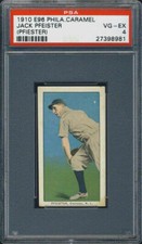 1910 E96 Philadelphia Caramel Jack Pfiester PSA 4 Chicago Cubs
