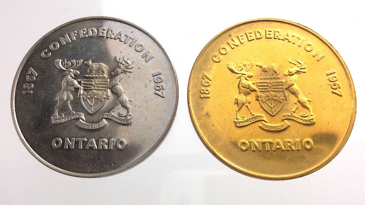 1967 Centennial Commemorative Mining Token Confederation Ontario