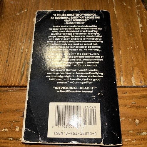 Andrew Vachss 1990 1st Signet print paperback BLUE BELLE F22 - Picture 13 of 13