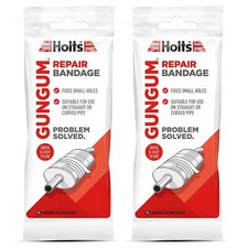 2 x Holts Gun Gum Silencer Repair Bandage Exhaust Band