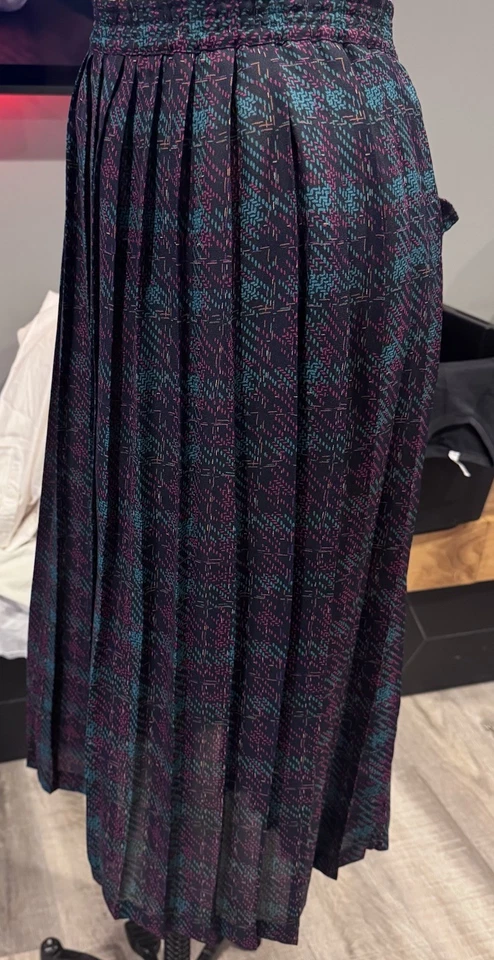 Vintage Alfred Dunner Pleated Abstract Plaid Modi Skirt Womens Size 20 80s-90s - Image 3 of 4