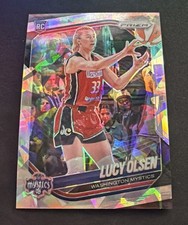 2025 Panini Prizm WNBA Lucy Olsen RC #104 Ice Prizm Washington Mystics Rookie