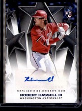 2025 Topps Update #BSAU-RH Robert Hassell III Baseball Stars Autographs