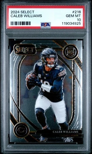2024 Panini Select Caleb Williams Club Level Rookie RC #216 PSA 10 GEM MT New