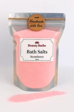 Value Size Strawberry Bath Salts Epsom Salt Bath Soak holiday gift for her body