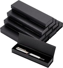 BENECREAT 10pcs Black Ballpoint Pen Gift Box with Closure, Long Necklace Cardbo