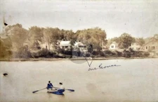 Essex NY New York Essex Shoreline fr Lake Champlain 1908 RPPC Postcard COPY