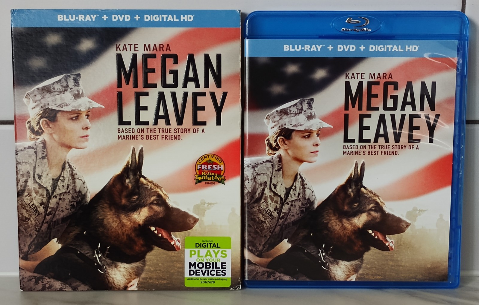 Megan Leavey Blu-Ray & DVD Box Set NTSC US Region A In VGC