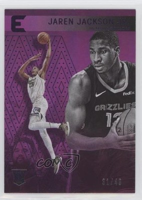 2018-19 Panini Chronicles Essentials Purple 31/49 Jaren Jackson Jr Rookie RC 0b0