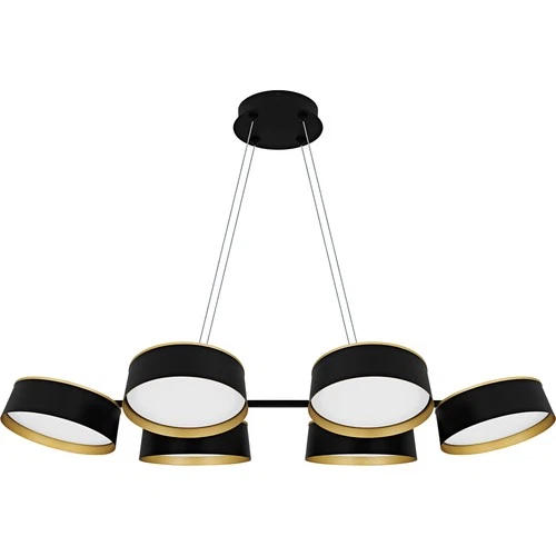 Quoizel BYS640 Byrnes 40"W LED Linear Chandelier - Black - Picture 7 of 7