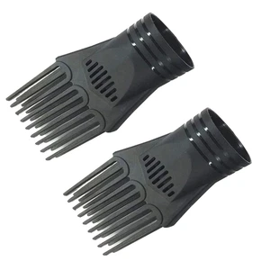 2Pcs Comb de sèche-cheveux universel en plastique noir pour le lissage