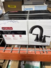 Delta 25891LF-BL Two Handle Centerset Bathroom Sink Faucet - Matte Black