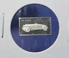 Vintage 1937 Delahaye Car - 1.6 Gram .925 Sterling Silver Mini Bar Proof Ingot